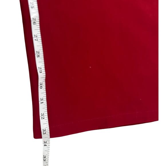 Anthroplogie Red Paperbag Wide-Leg Trousers With Pockets Office, XS (2) NWOT - Picture 6 of 11